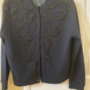 Antique Cashmere beaded cardigan collector item